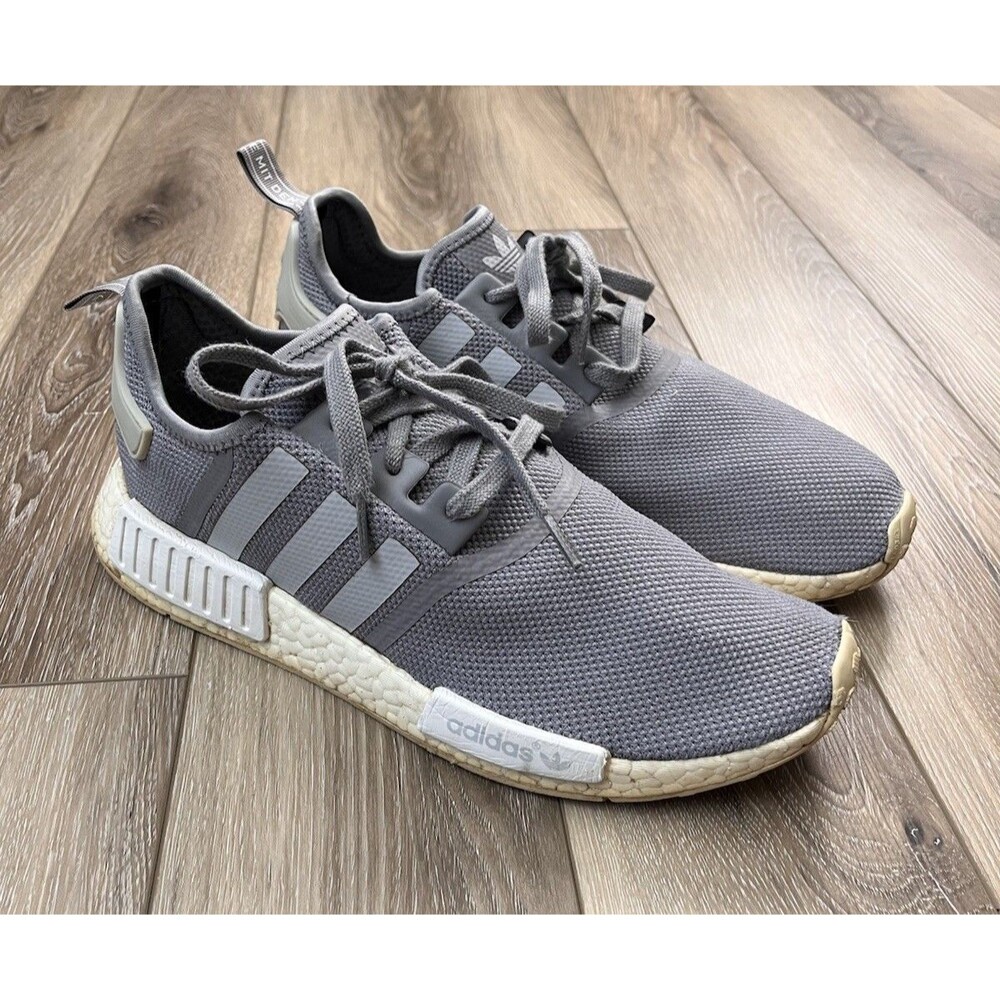 Adidas NMD_R1 Lace Up Running Shoes - Charcoal/Grey - Sz 11 (S31513)